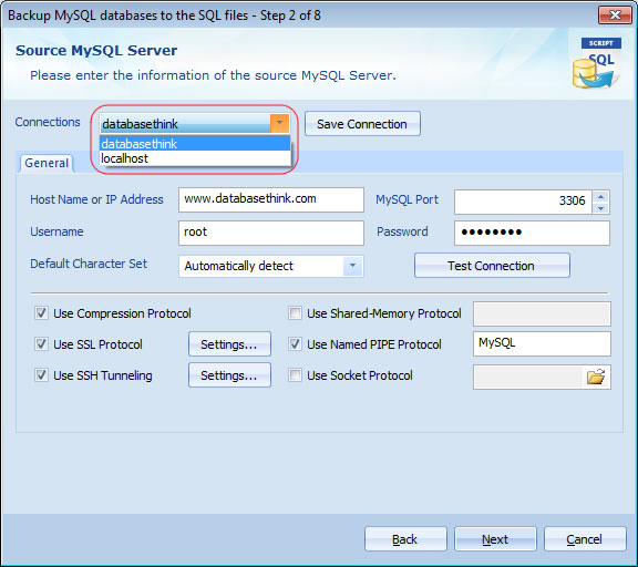 Use MySQL Connection