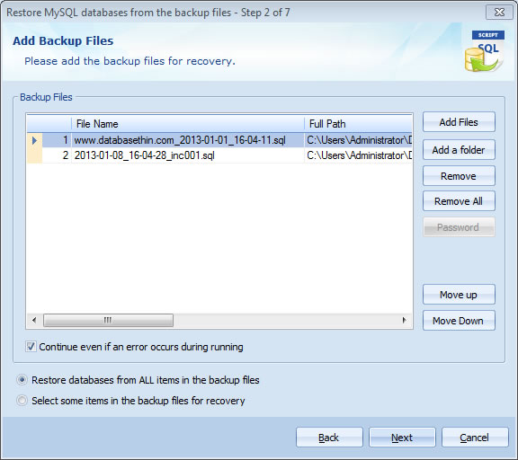 Create Recovery Task Create Recovery Task