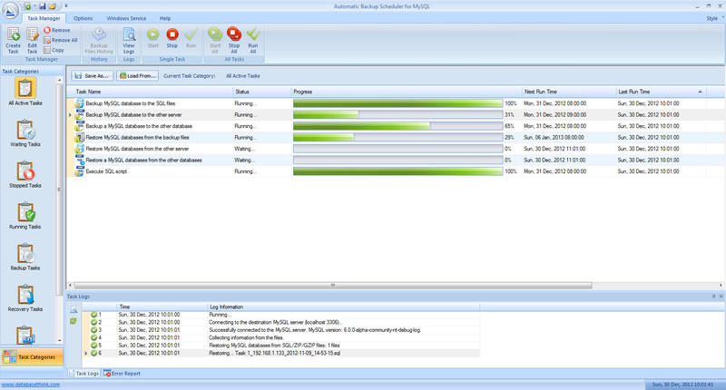 Automatic Backup Scheduler for MySQL 5.8