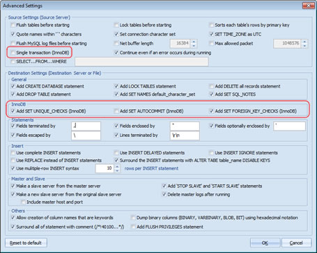 Advanced Settings