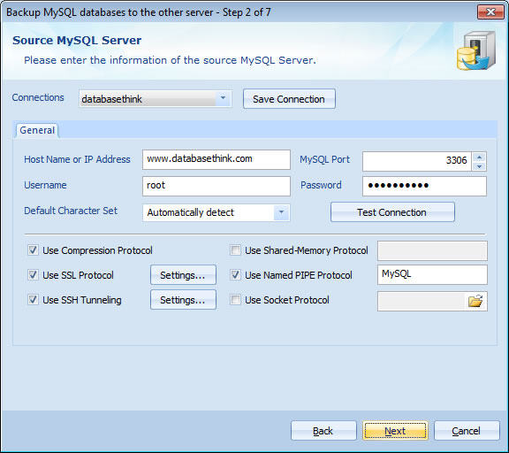 Source MySQL Server